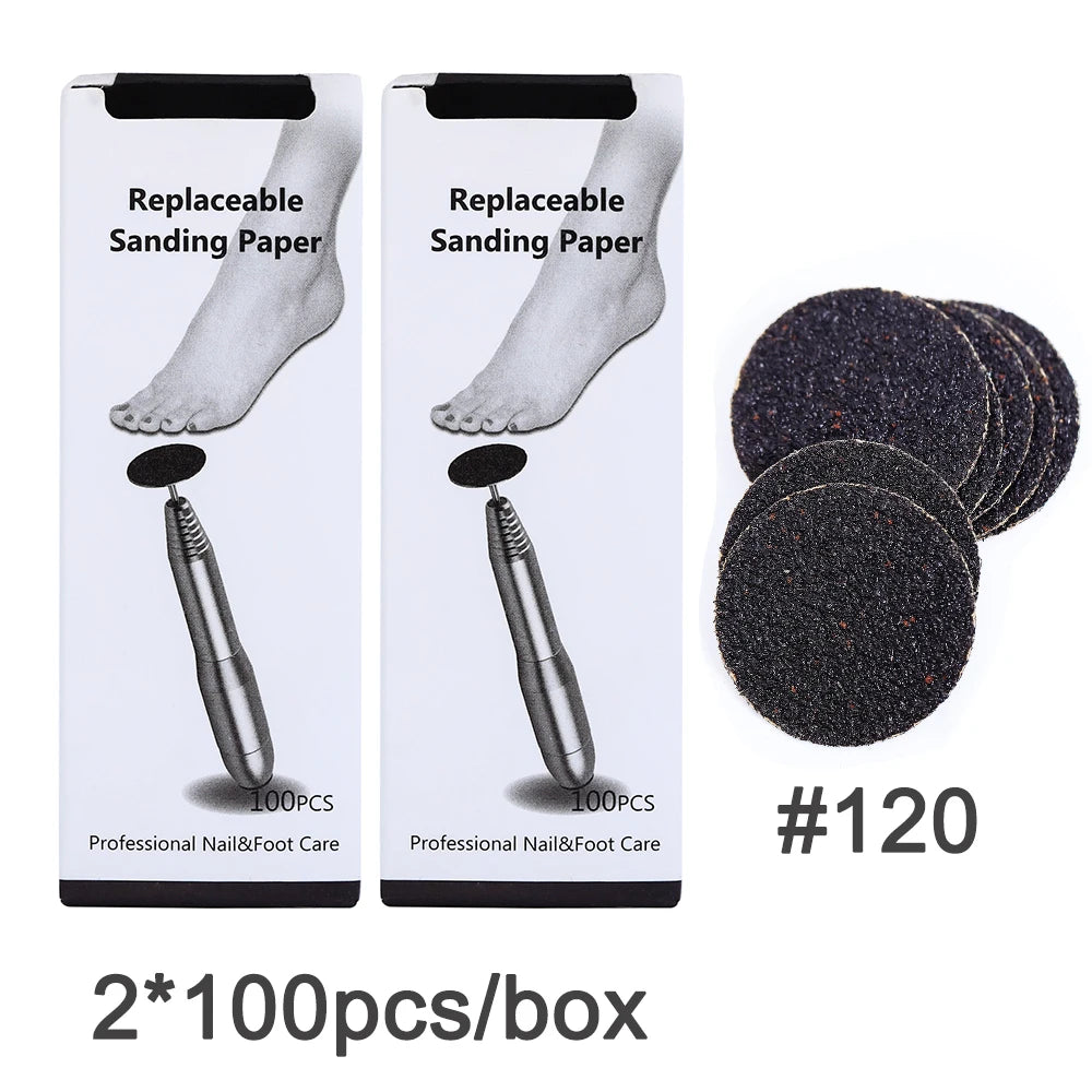 Sandpaper wheel for foot filer