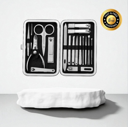 Alurette Pedicure Sets Nail Clipper With Portable Case