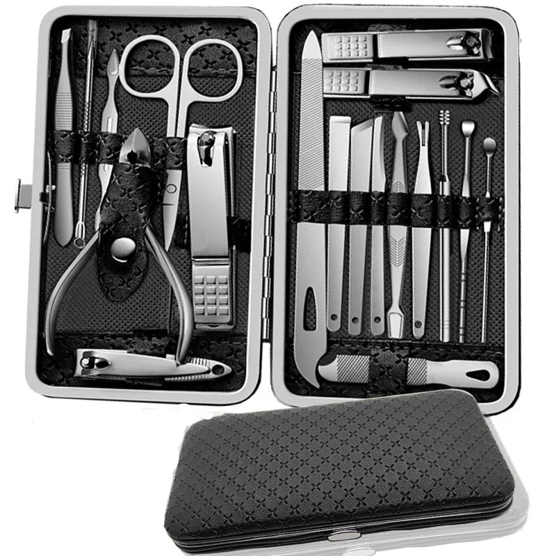 Alurette Pedicure Sets Nail Clipper With Portable Case