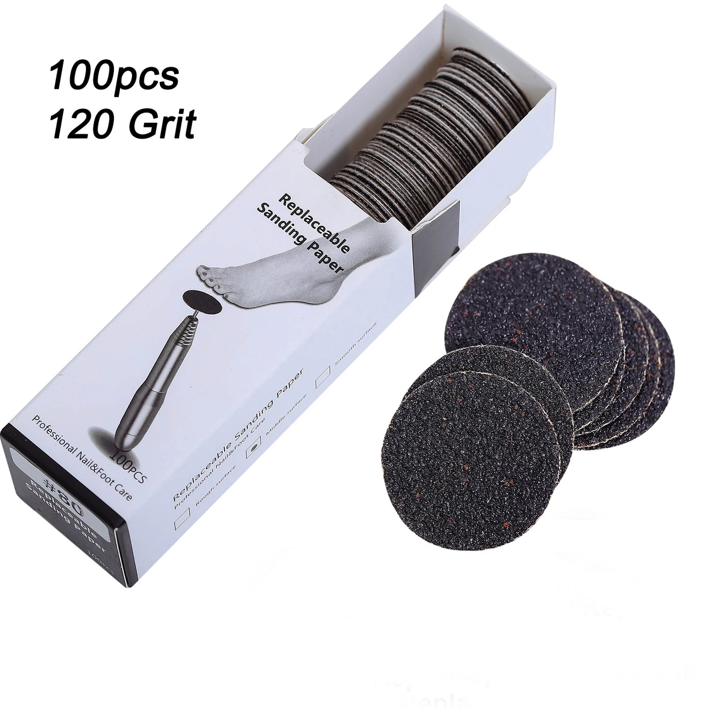 Sandpaper wheel for foot filer