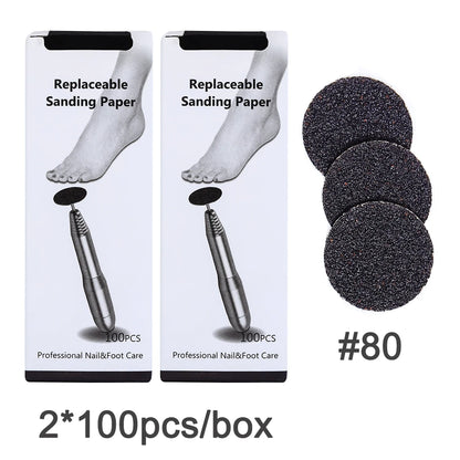 Sandpaper wheel for foot filer