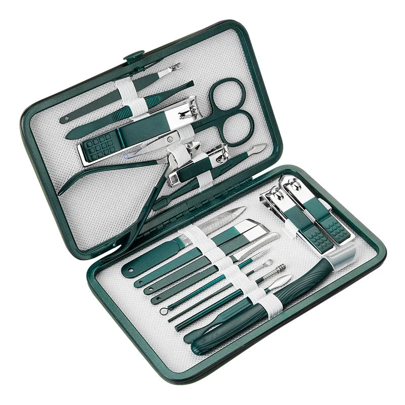 Alurette Pedicure Sets Nail Clipper With Portable Case