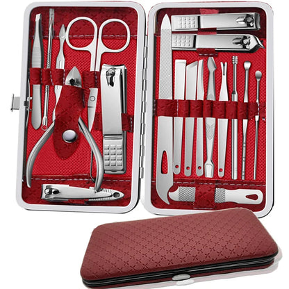 Alurette Pedicure Sets Nail Clipper With Portable Case