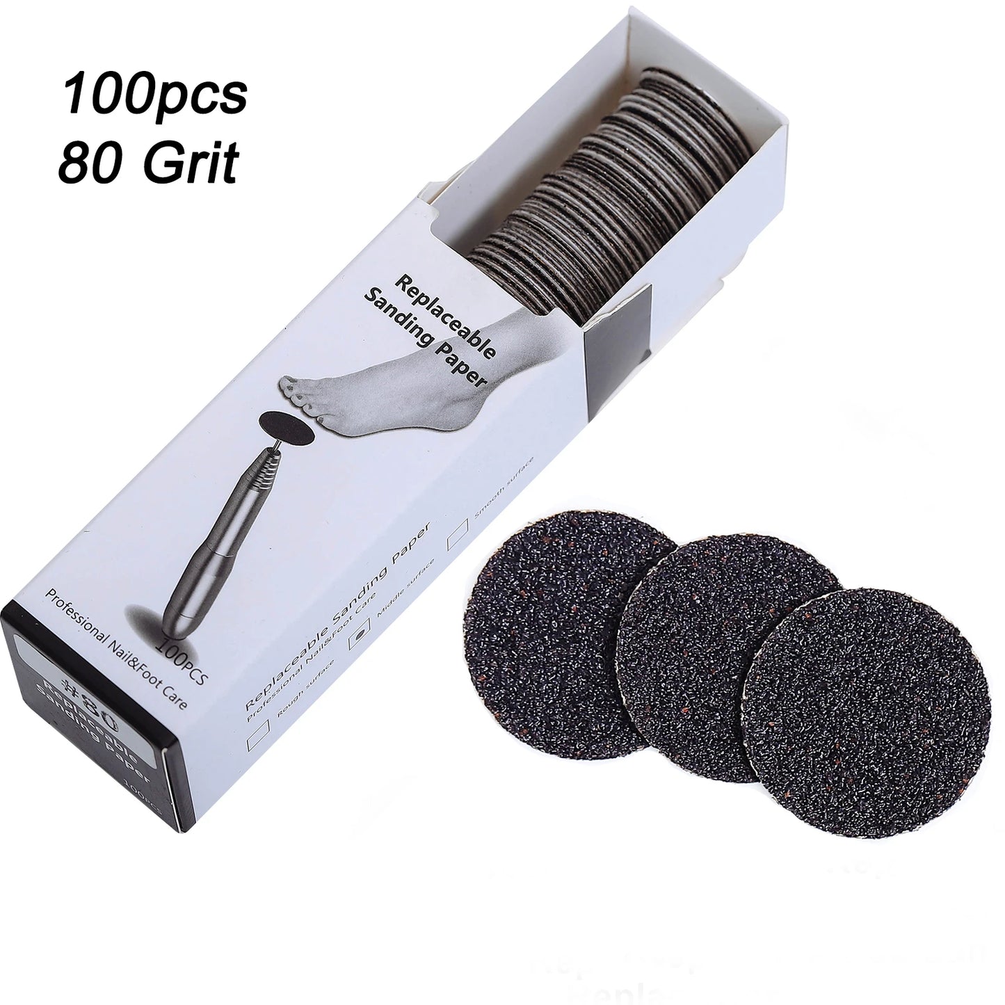 Sandpaper wheel for foot filer