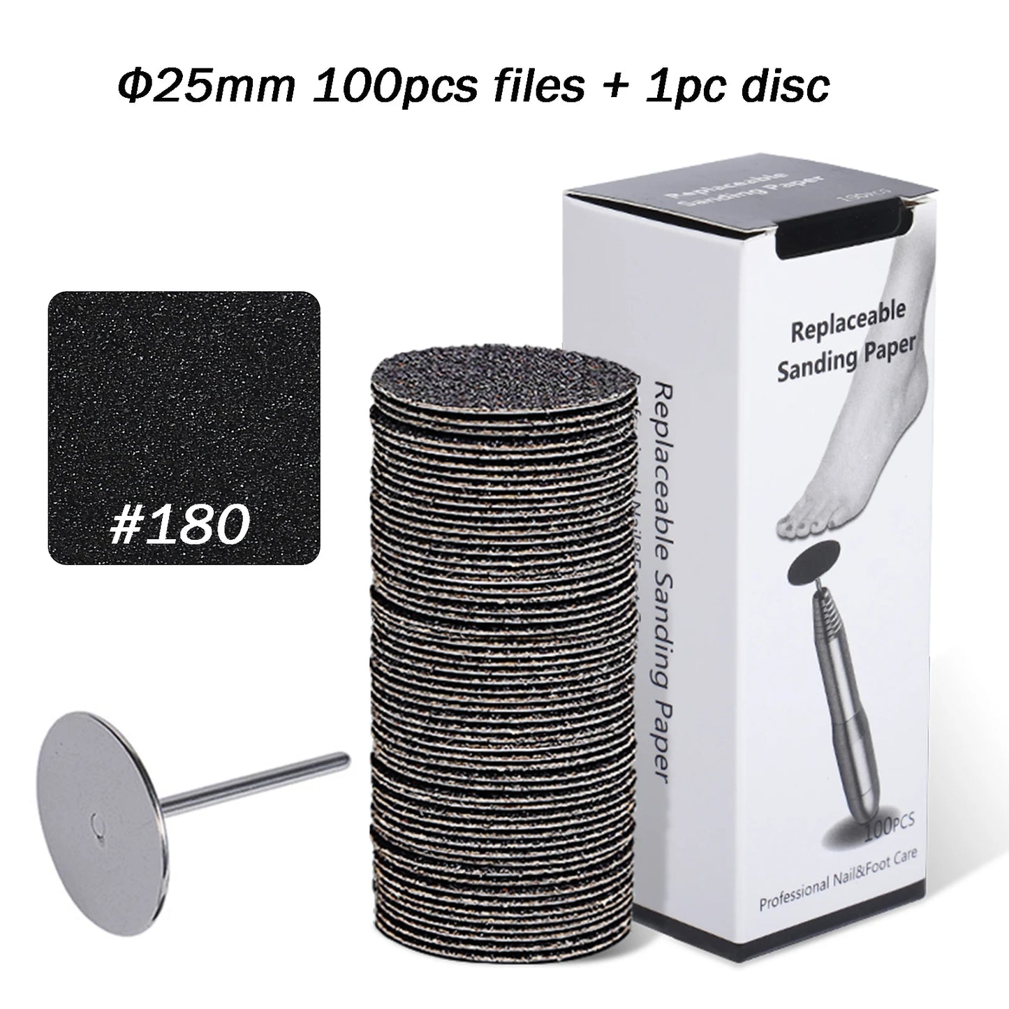 Sandpaper wheel for foot filer