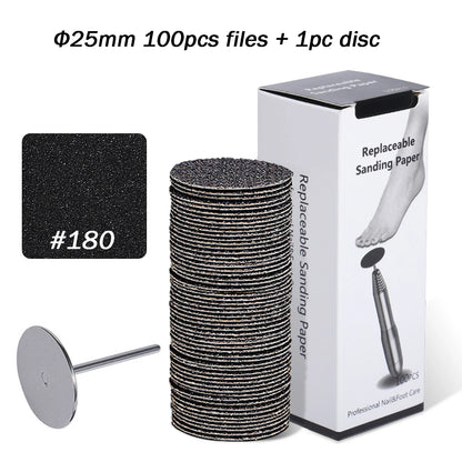 Sandpaper wheel for foot filer