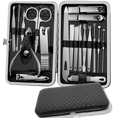 Alurette Pedicure Sets Nail Clipper With Portable Case
