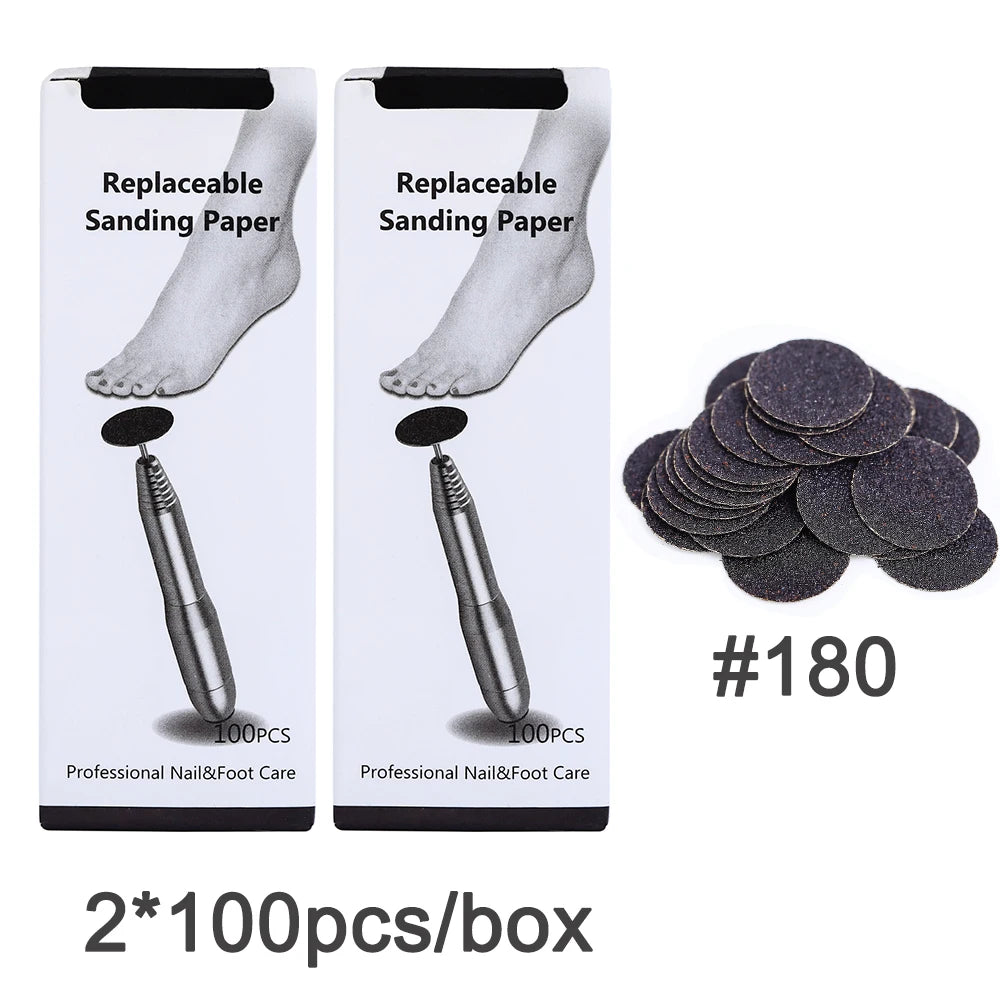 Sandpaper wheel for foot filer