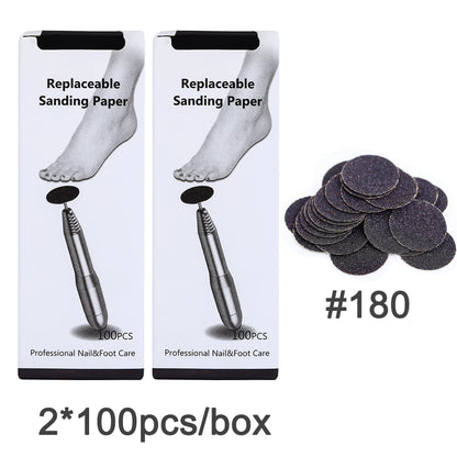 Sandpaper wheel for foot filer