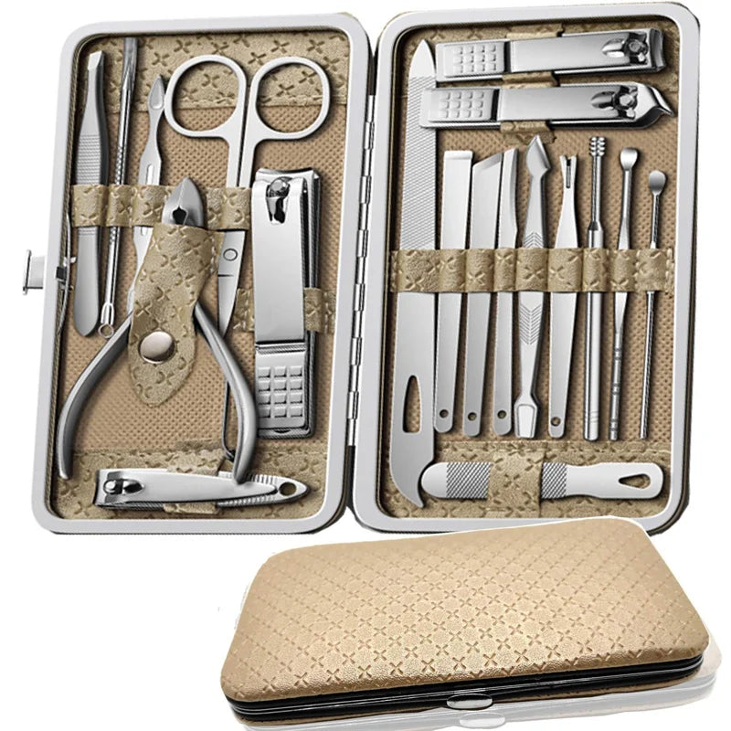 Alurette Pedicure Sets Nail Clipper With Portable Case