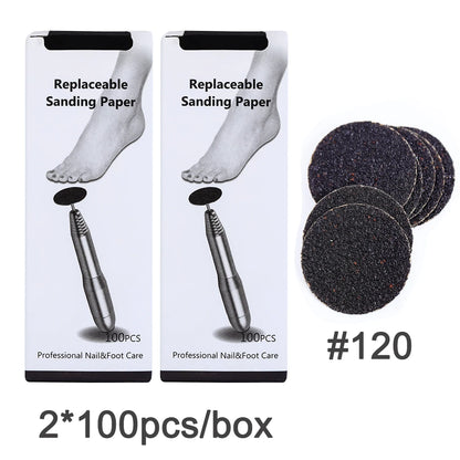Sandpaper wheel for foot filer